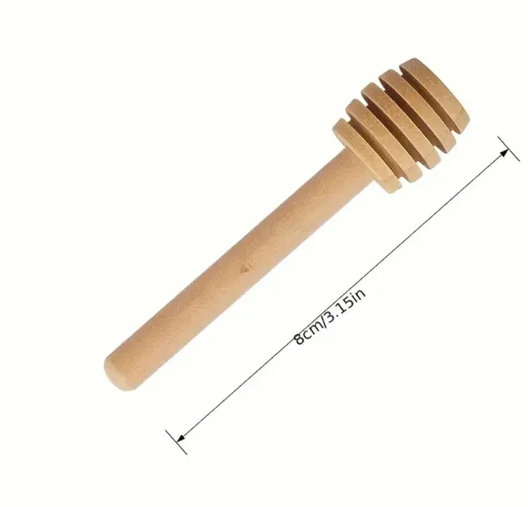 Mini Wooden Honey Spoon set of 6 - Image 3