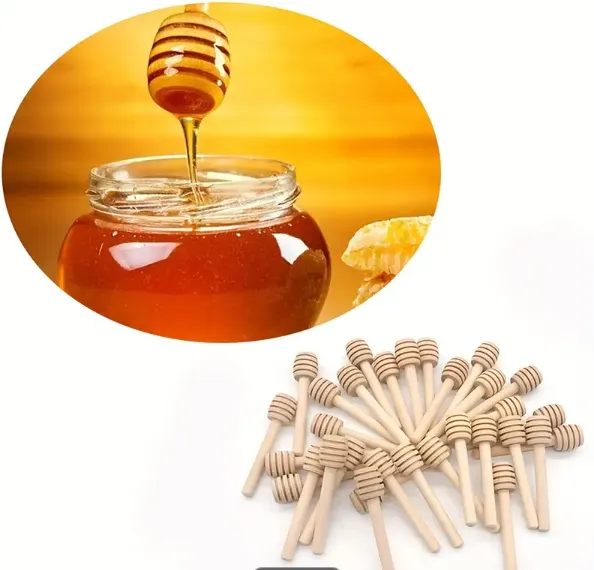Mini Wooden Honey Spoon set of 6