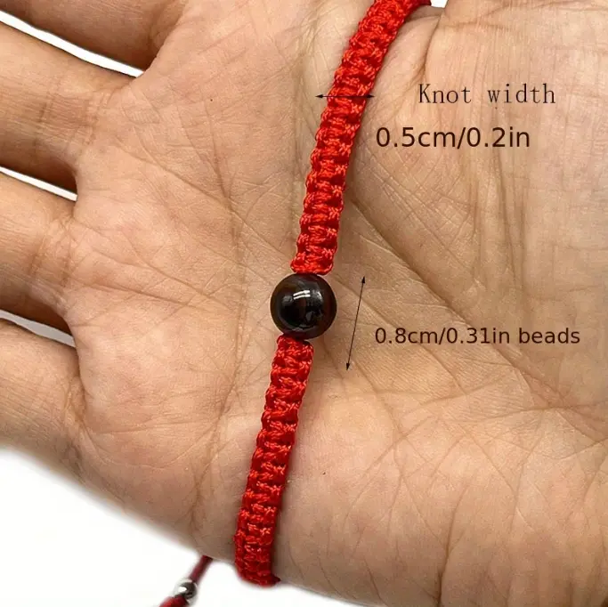 Tiger Eye Stone Threaded Bracelet - Image 3