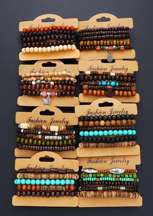 Wooden Beads Bracelets set of 5 - Image 3