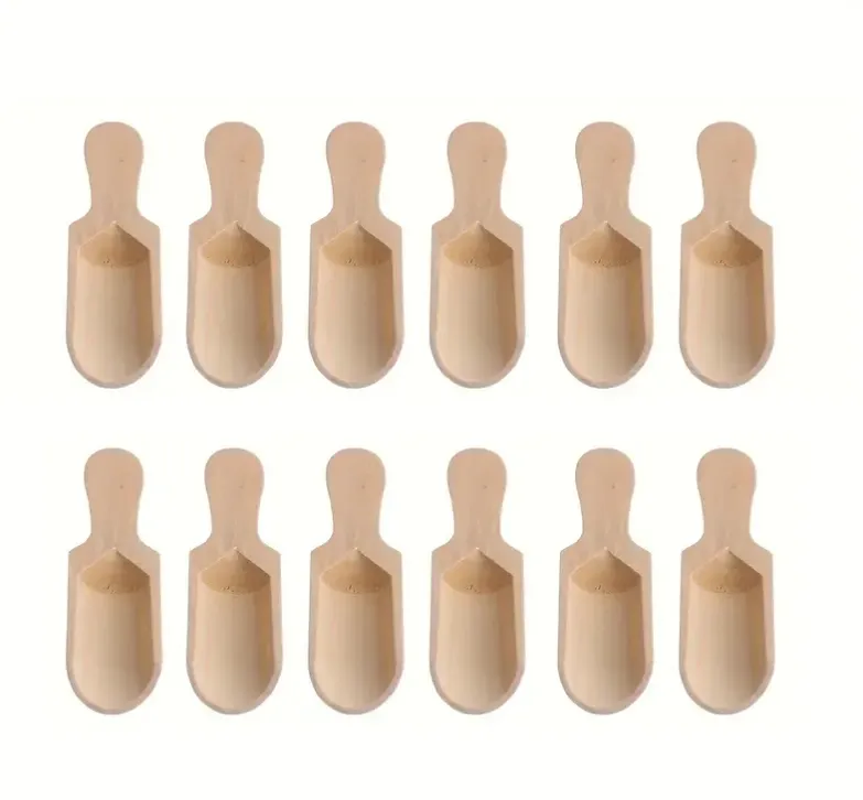 Wooden Scoop and Spoon Set of 6